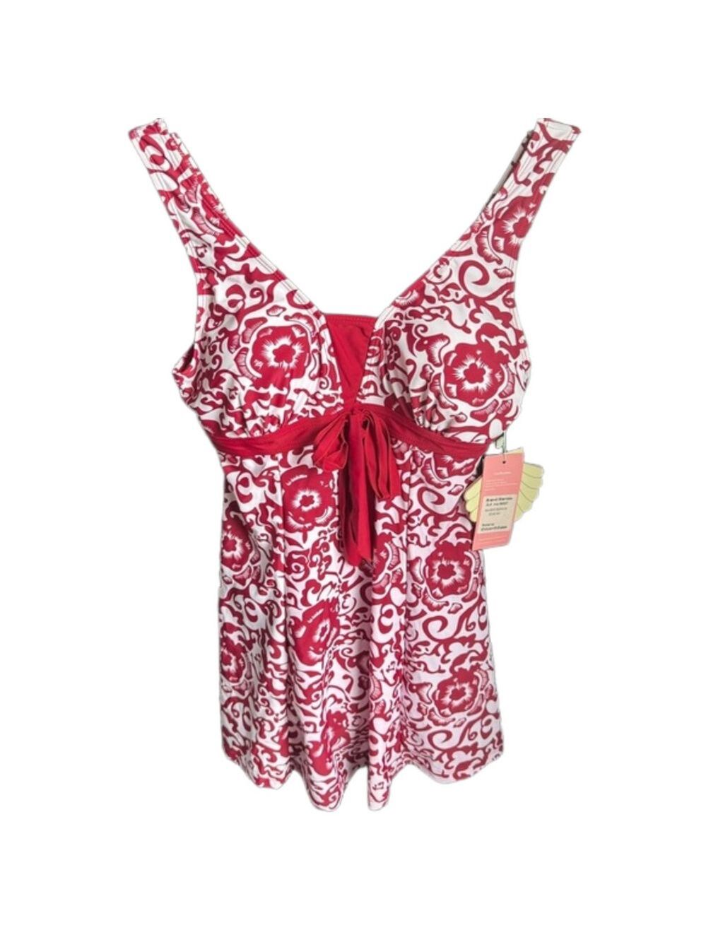 Woman’s Floral Tummy Control Swimdress Size (US10-12) (UK14-16)
